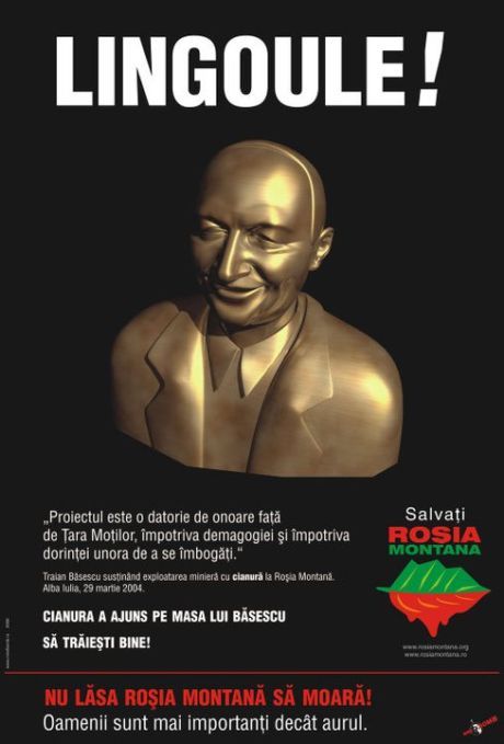 Afiş Basescu lingou